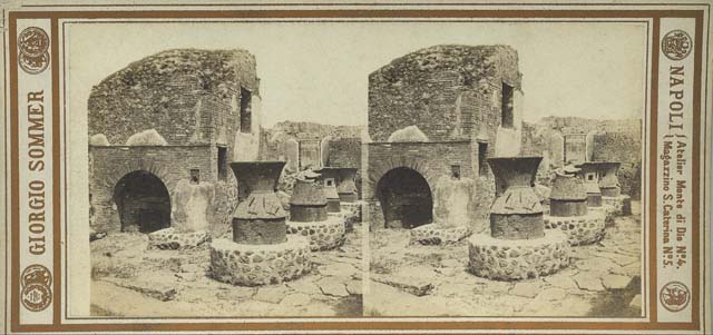 Vii Pompeii Old Undated Photograph By Amodio Numbered In An